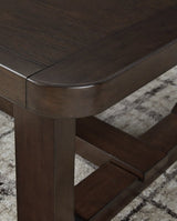 Breckington Dark Brown Rectangular Cocktail Table (Online Special Price) - Ornate Home