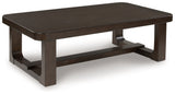 Breckington Dark Brown Rectangular Cocktail Table - Ornate Home