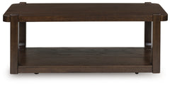 Breckington Dark Brown Rectangular Cocktail Table - Ornate Home