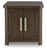 Breckington Dark Brown Rectangular End Table (Online Special Price) - Ornate Home