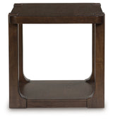 Breckington Dark Brown Rectangular End Table (Online Special Price) - Ornate Home