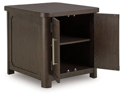 Breckington Dark Brown Rectangular End Table - Ornate Home