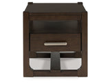Breckington Dark Brown Square End Table (Online Special Price) - Ornate Home