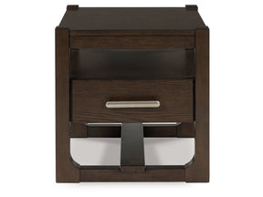 Breckington Dark Brown Square End Table (Online Special Price) - Ornate Home
