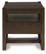 Breckington Dark Brown Square End Table (Online Special Price) - Ornate Home