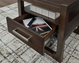 Breckington Dark Brown Square End Table (Online Special Price) - Ornate Home