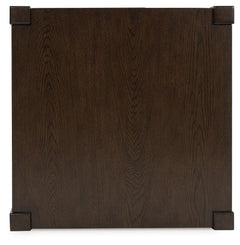 Breckington Dark Brown Square End Table - Ornate Home
