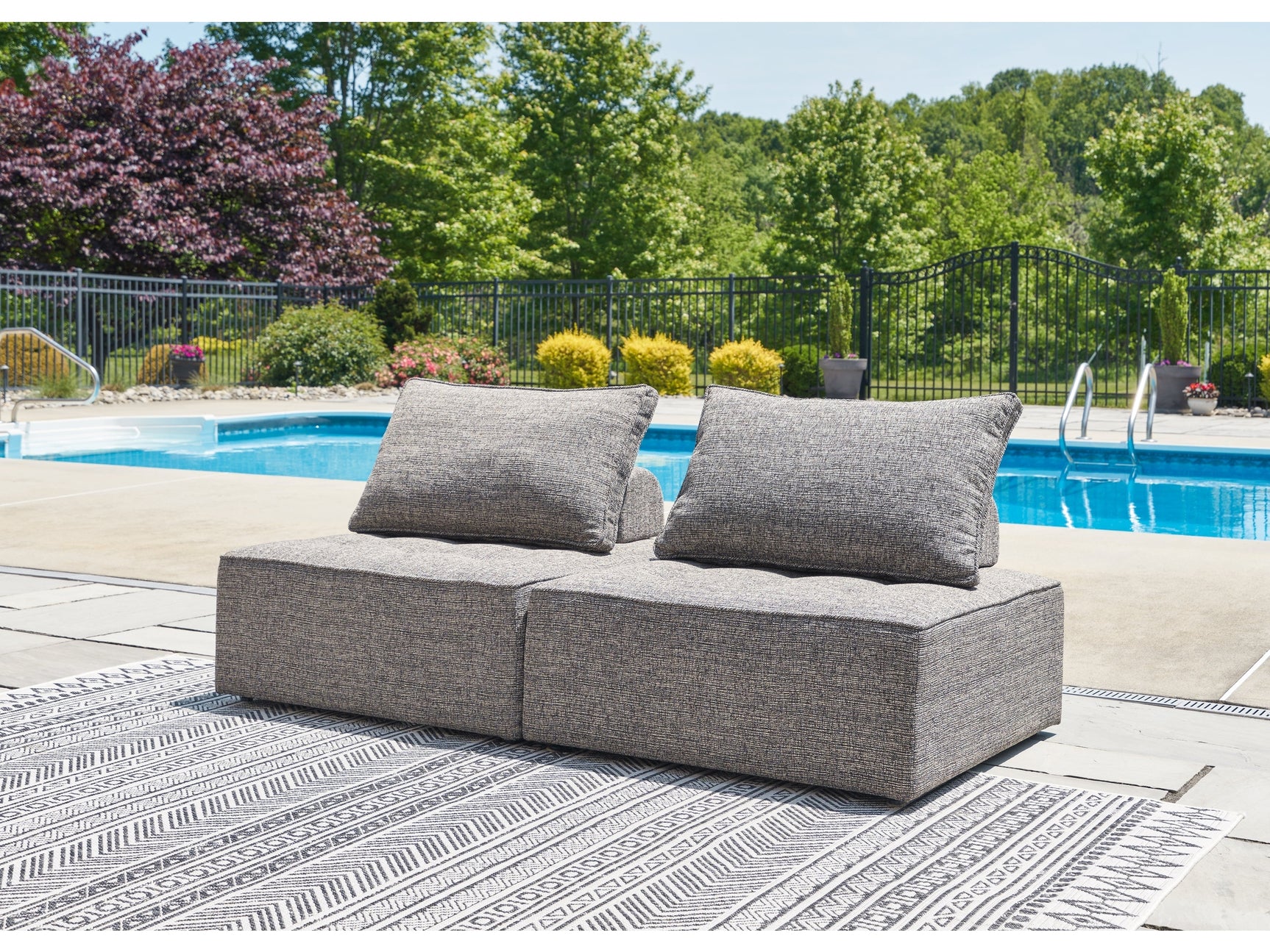 Bree Zee Brown 2-Piece Outdoor Sectional - Ornate Home