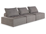 Bree Zee Brown 3-Piece Outdoor Modular Seating - Ornate Home