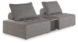 Bree Zee Brown 3-Piece Outdoor Sectional - Ornate Home