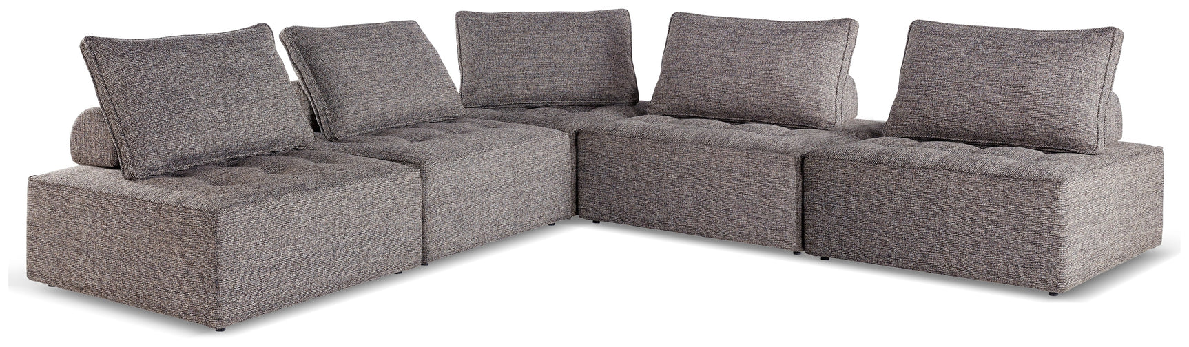 Bree Zee Brown 5-Piece Outdoor Modular Seating - Ornate Home