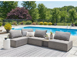 Bree Zee Brown 5-Piece Outdoor Sectional - Ornate Home
