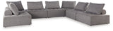 Bree Zee Brown 7-Piece Outdoor Sectional - Ornate Home