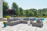 Bree Zee Brown 7-Piece Outdoor Sectional - Ornate Home