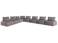 Bree Zee Brown 8-Piece Outdoor Modular Seating (8 outdoor lounge chairs) - Ornate Home