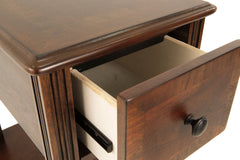 Breegin Brown Chairside End Table - Ornate Home