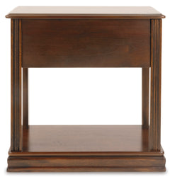 Breegin Brown Chairside End Table - Ornate Home