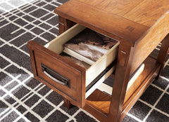 Breegin Brown Chairside End Table - Ornate Home