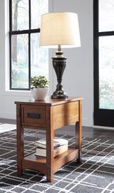 Breegin Brown Chairside End Table - Ornate Home