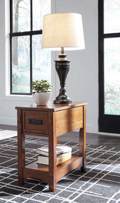 Breegin Brown Chairside End Table - Ornate Home
