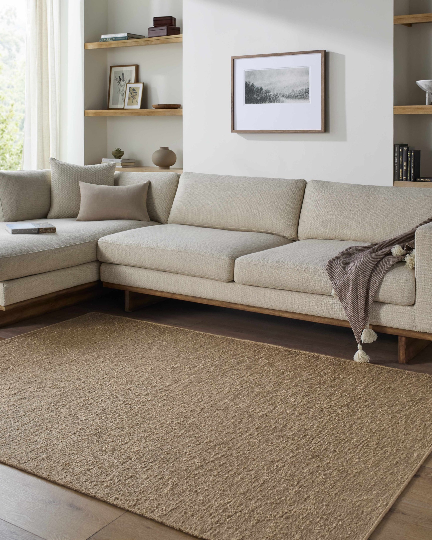 Breena Sandstone Washable Area Rug - Ornate Home
