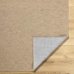 Breena Solid Taupe Washable Area Rug - Ornate Home