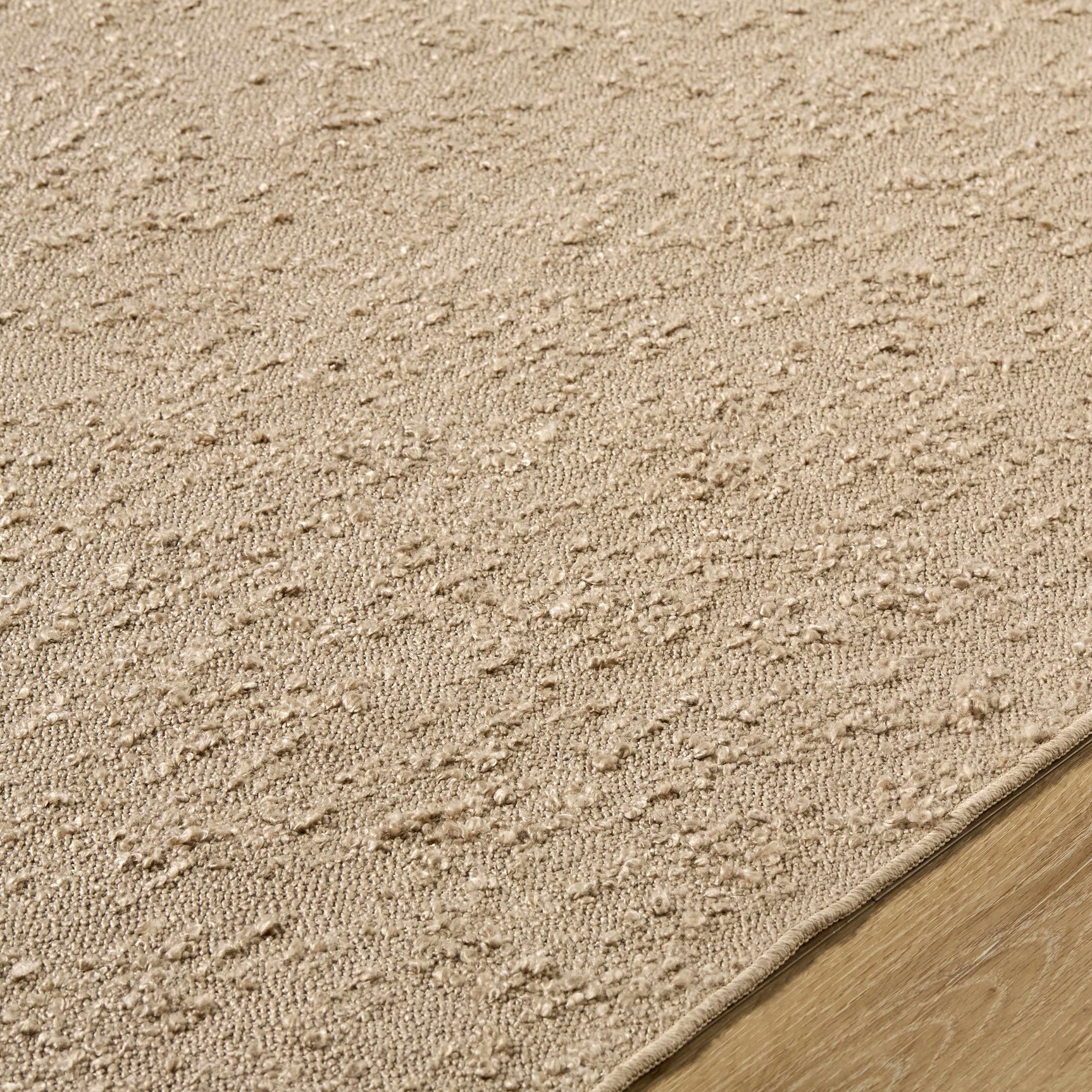 Breena Solid Taupe Washable Area Rug - Ornate Home