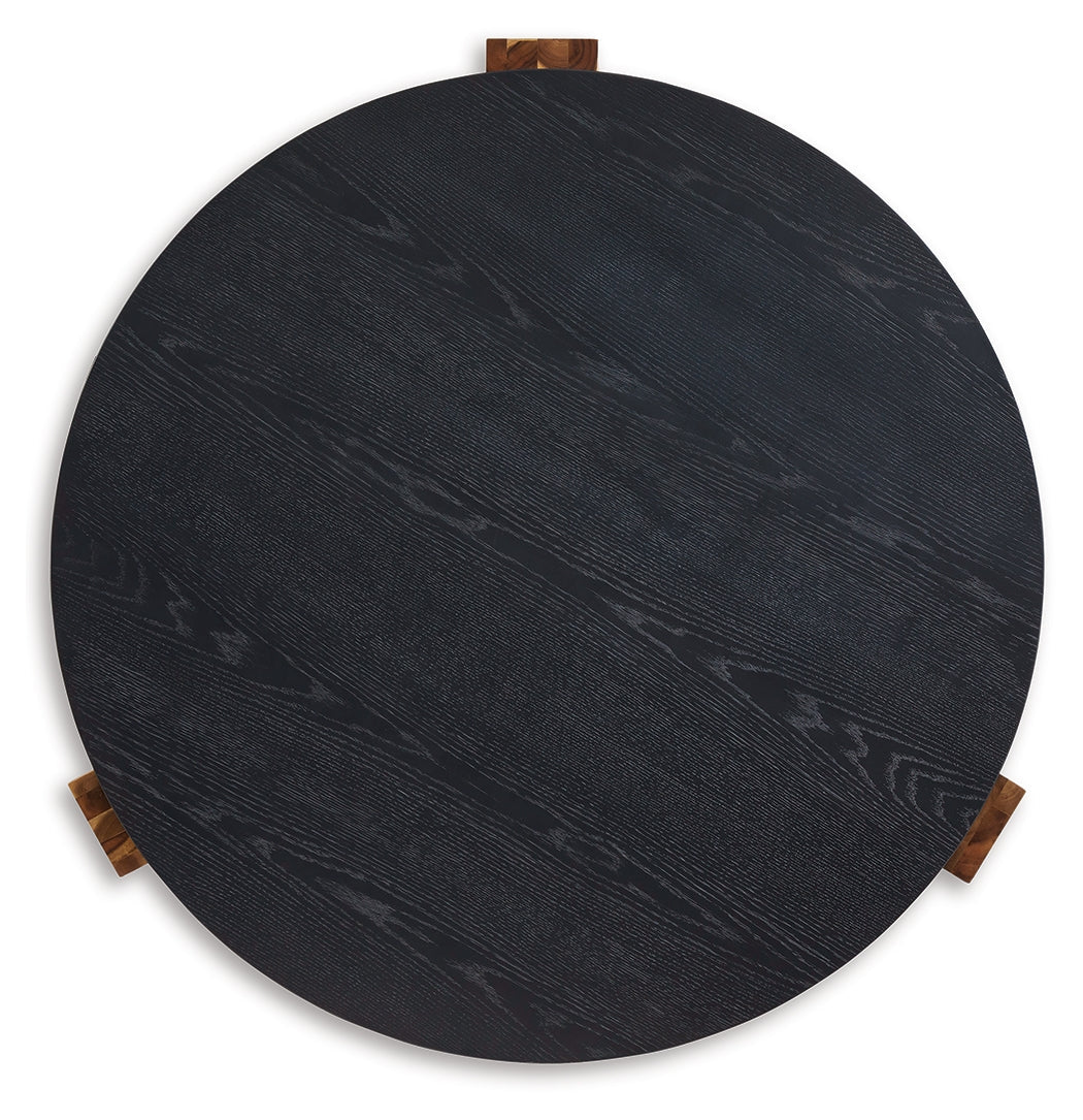 Breenmore Black/Natural Occasional Table Set (Set of 2) (Online Special Price) - Ornate Home