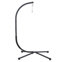 Breeze Black Outdoor Swing Chair w/Stand - Ornate Home