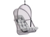 Breeze Light Gray Outdoor Swing Chair w/Stand - Ornate Home