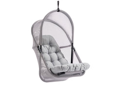 Breeze Light Gray Outdoor Swing Chair w/Stand - Ornate Home