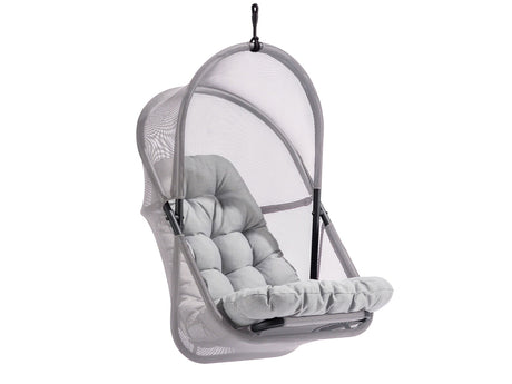 Breeze Light Gray Outdoor Swing Chair w/Stand - Ornate Home