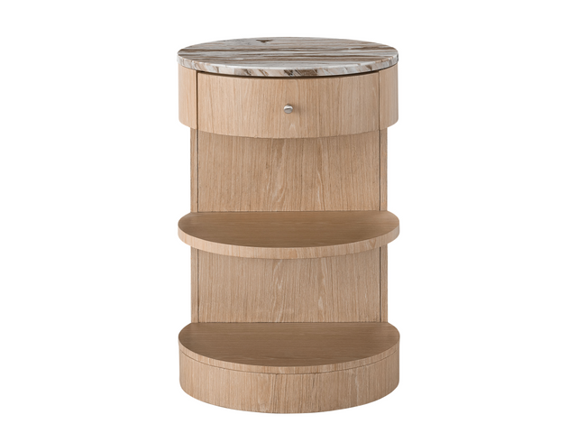 Breeze White Oak Nightstand - Ornate Home