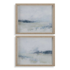 Breezy Vista Multicolor Framed Prints (Set of 2) - Ornate Home