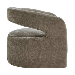 Breis Gray Swivel Barrel Chair - Ornate Home