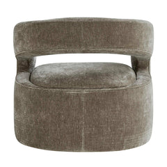 Breis Gray Swivel Barrel Chair - Ornate Home