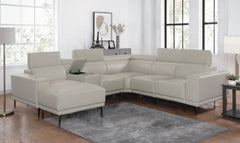Brekstad Light Gray Ottoman - Ornate Home