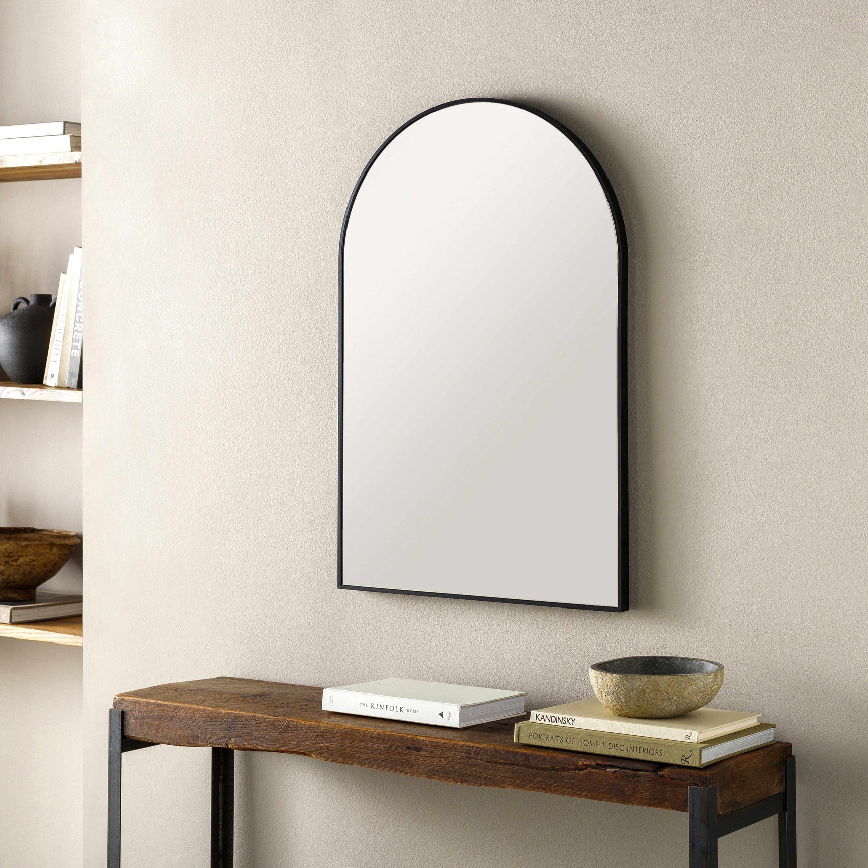 Brembilla Black Frame Mirror - Ornate Home