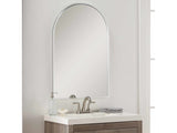 Brembilla Silver Gray Contemporary Mirror - Ornate Home