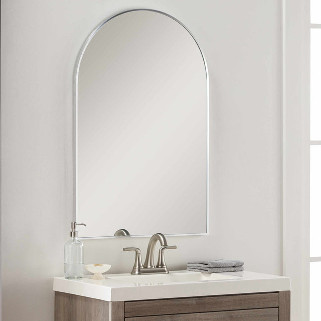 Brembilla Silver Gray Contemporary Mirror - Ornate Home