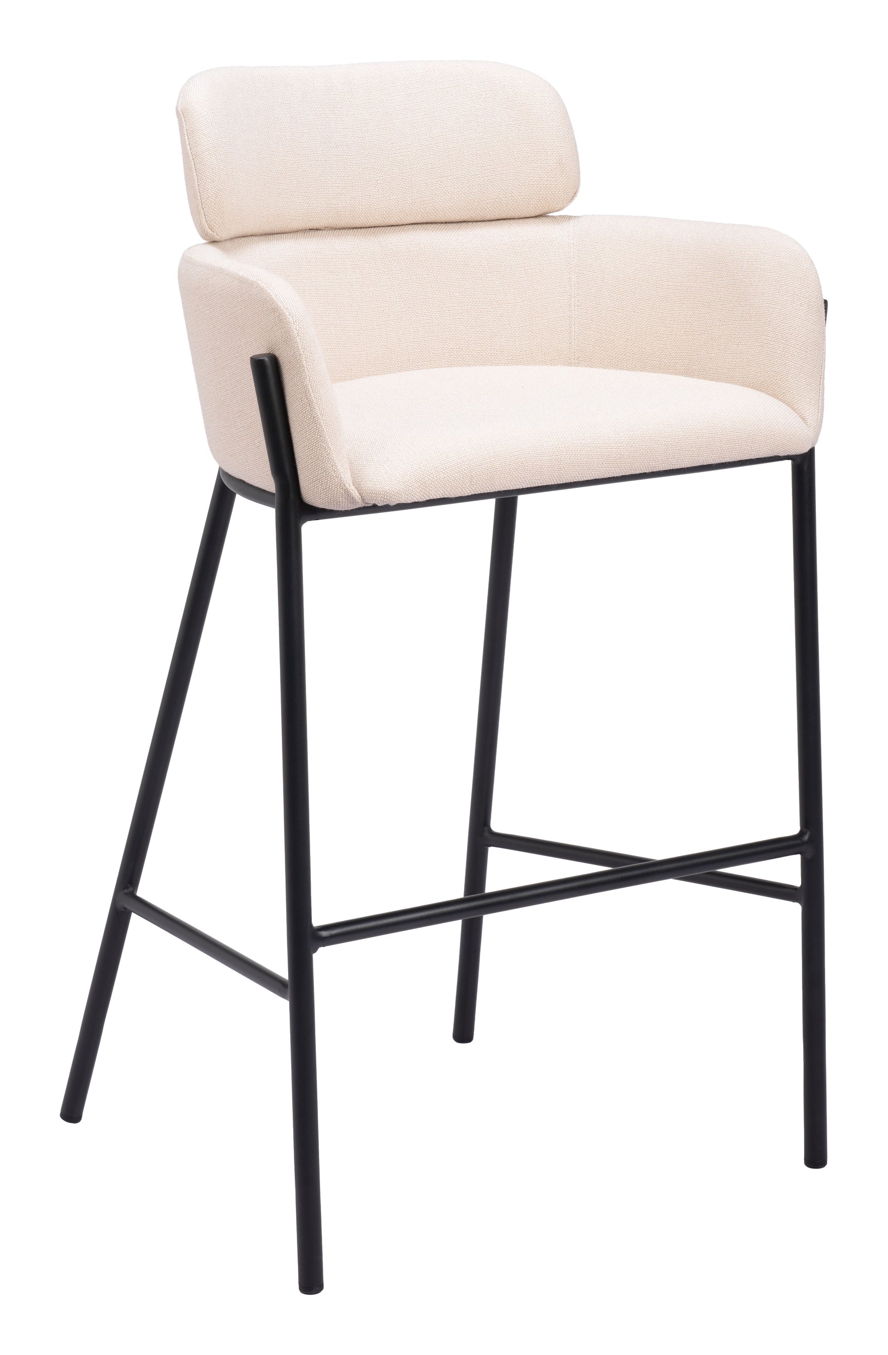 Bremor Beige Barstool - Ornate Home