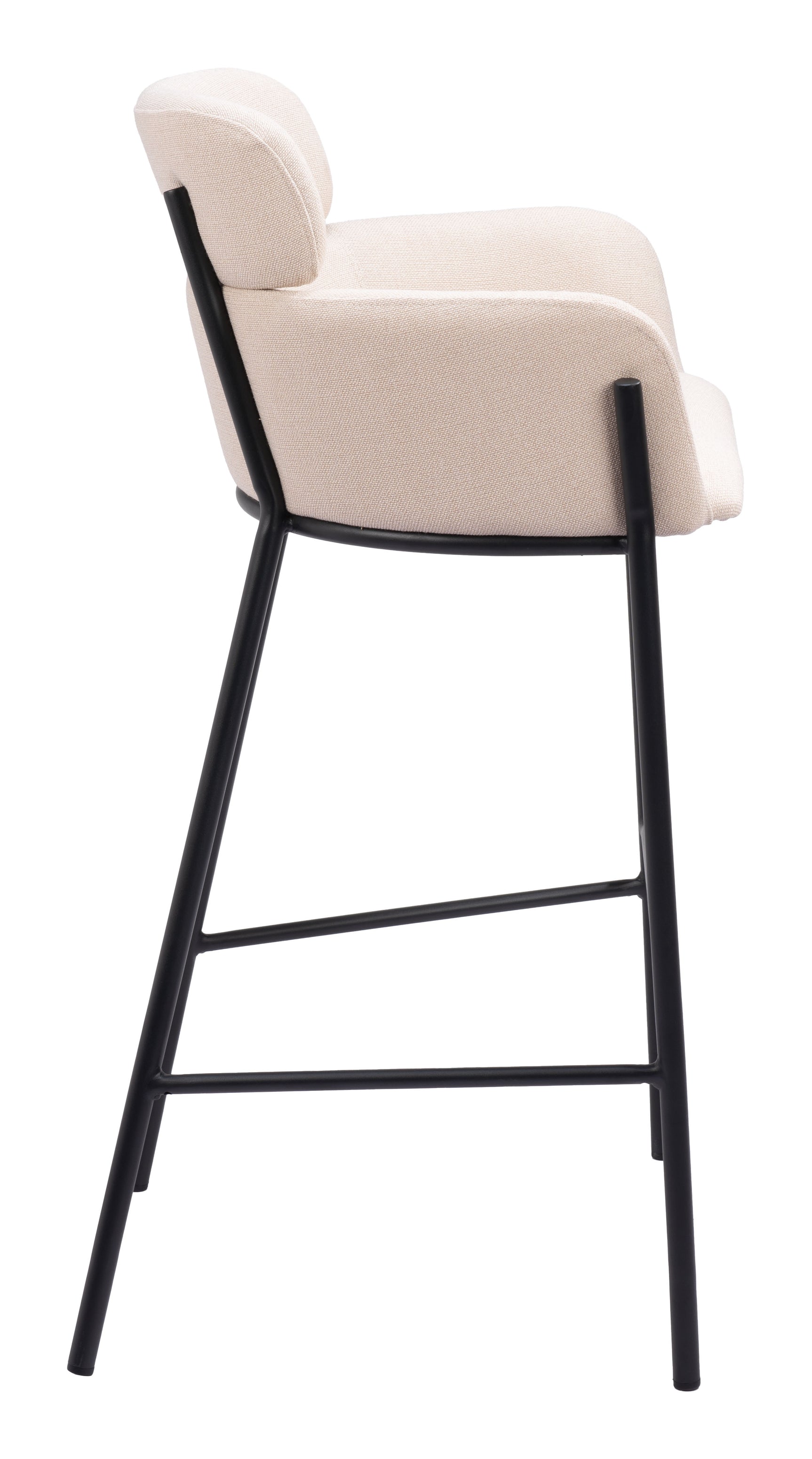 Bremor Beige Barstool - Ornate Home