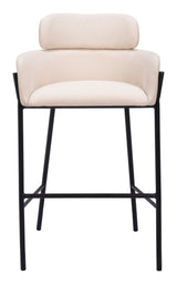 Bremor Beige Barstool - Ornate Home