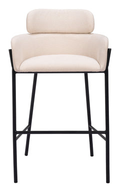 Bremor Beige Barstool - Ornate Home