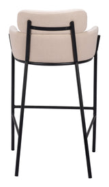 Bremor Beige Barstool - Ornate Home