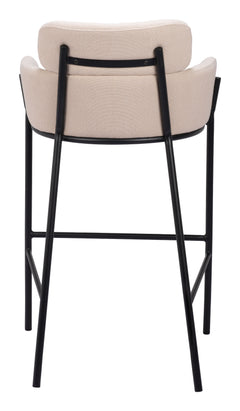 Bremor Beige Barstool - Ornate Home