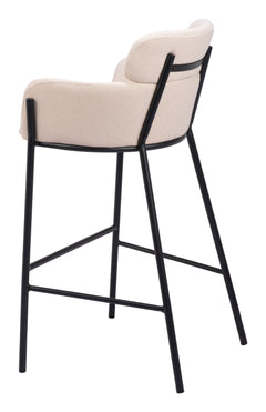 Bremor Beige Barstool - Ornate Home