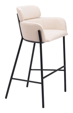 Bremor Beige Barstool - Ornate Home