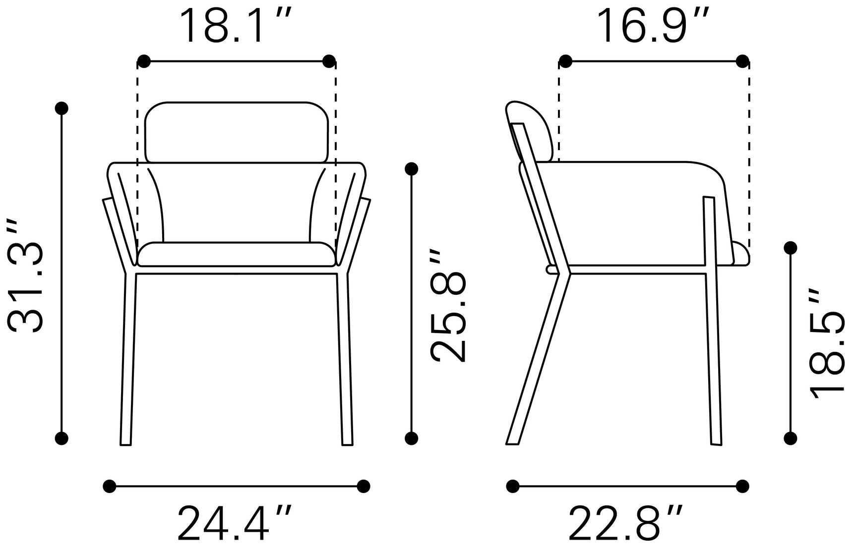 Bremor Beige Dining Chair (Set of 2) - Ornate Home