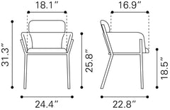 Bremor Beige Dining Chair (Set of 2) - Ornate Home